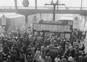 Grands départs et tableau général des départs en gare de Paris-Lyon, Lucien Delille, source : SNCF